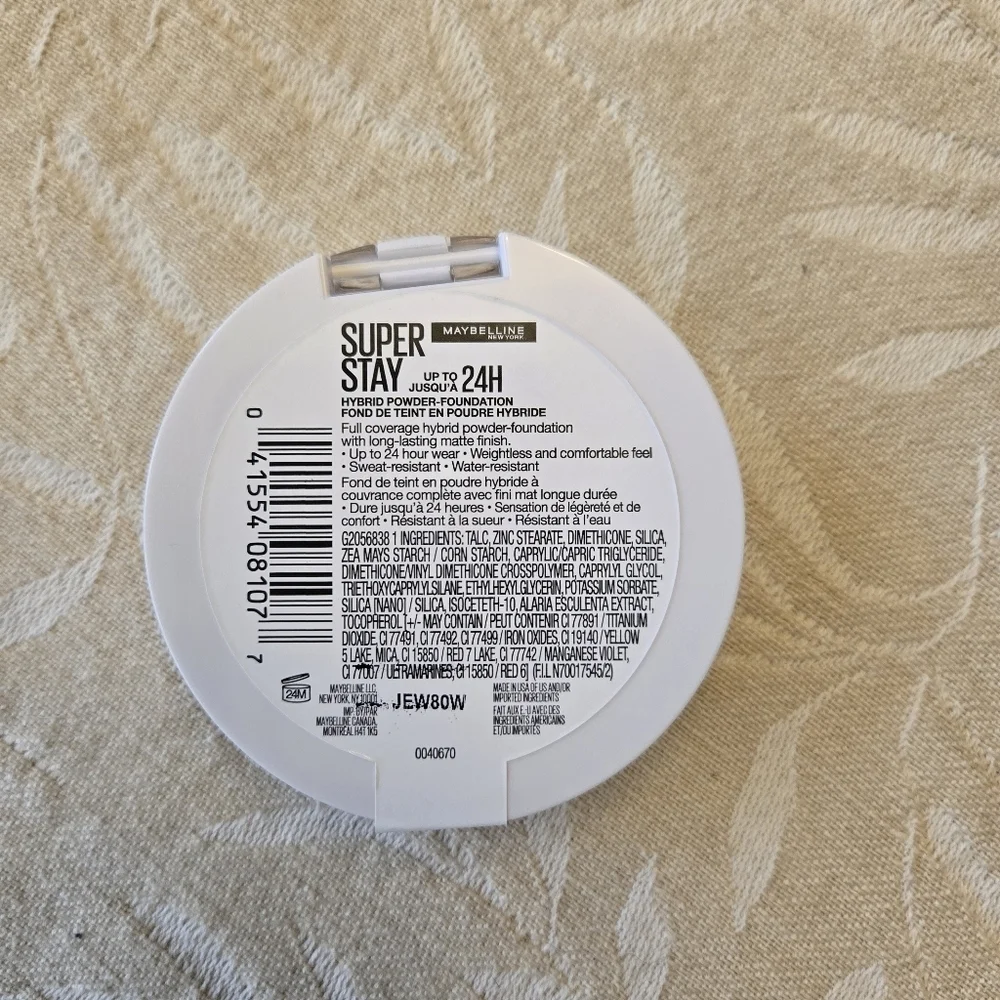 NEW Maybelline Super Stay 24H Hybrid Powder-Foundation Shade 375 6g